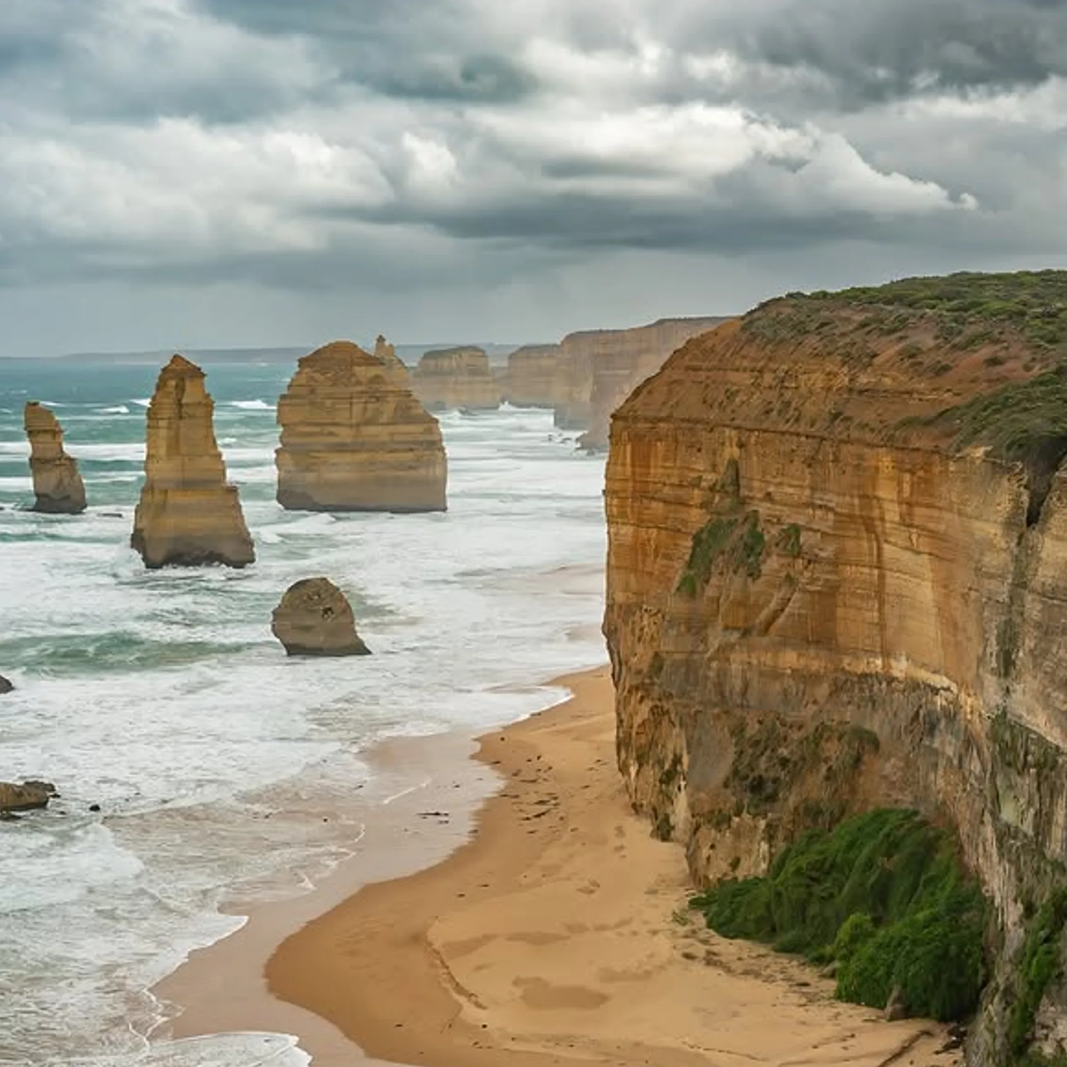photographer setting up camera twelve apostles