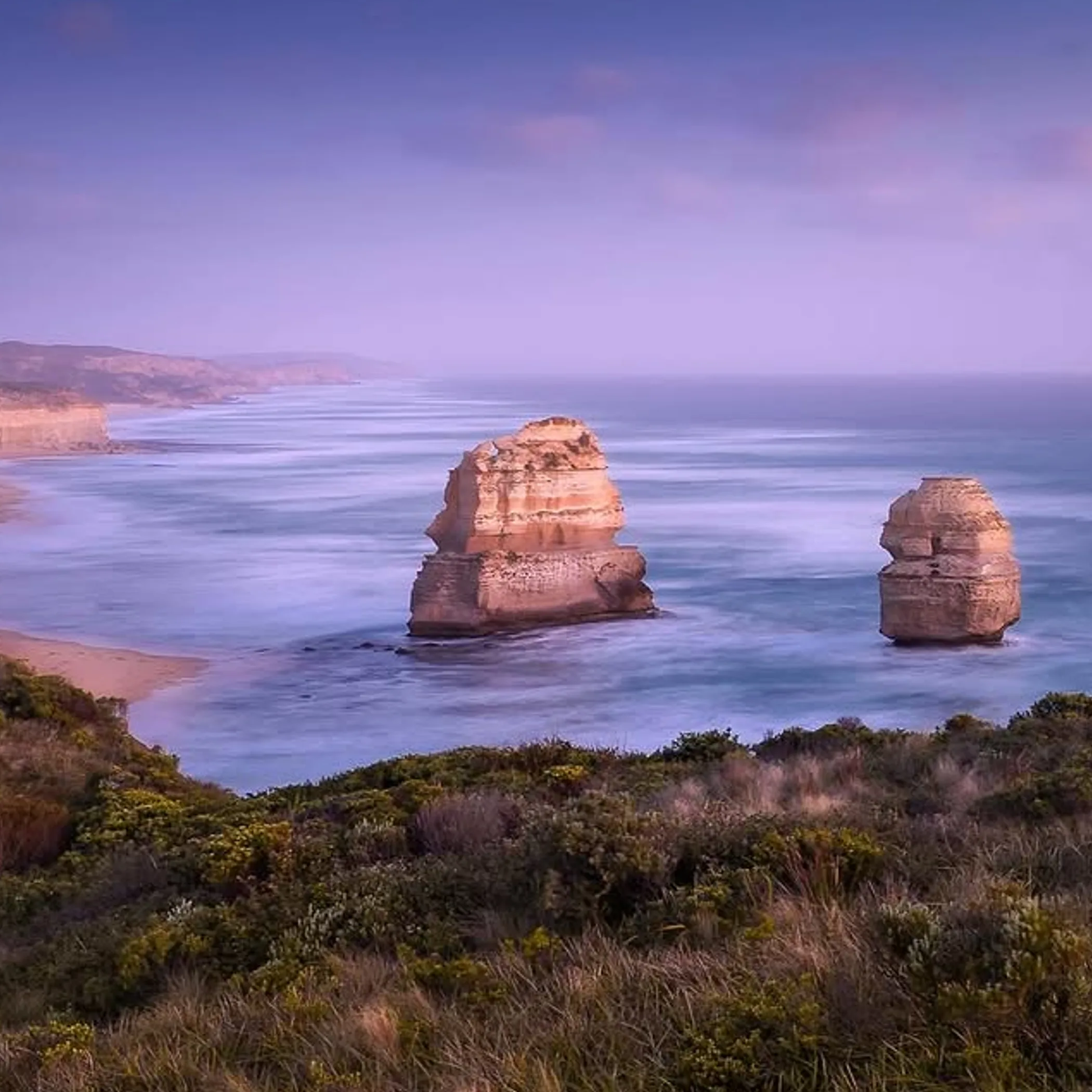 stormy seas at twelve apostles winter