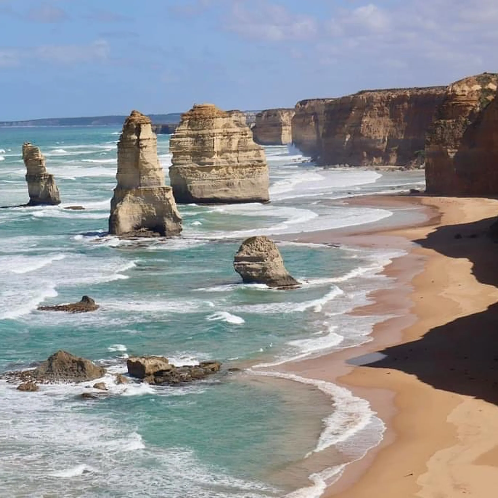 visitor parking lot twelve apostles sunrise